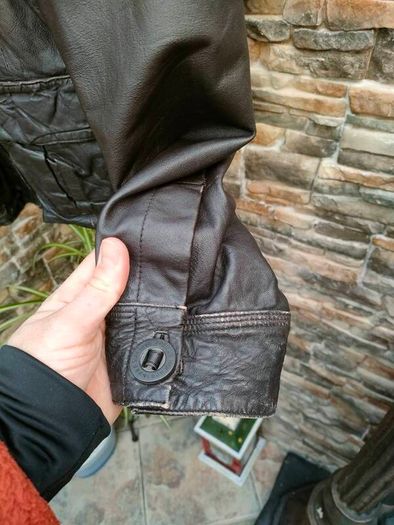 Men's Vintage Style Superdry leather jacket  Size L