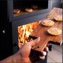Wood burning stove with oven and double skin flue Image 3