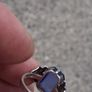 Stunning Art Deco Blue Chalcedony Ring Image 8