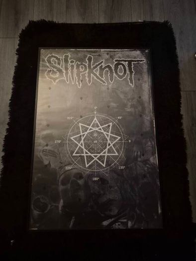 Large slipknot framed poster