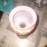 A Beautiful Genuine Pink Victorian Ewer and 2 Vases Floral Design Image 6