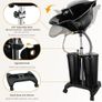 Portable Salon Basin Shampoo Bowl Sink With Electric Pump, Height Adjustable Hair Washing Basin With 2 Bucket & Drain Hoses for Home Barber Shop Use Image 7