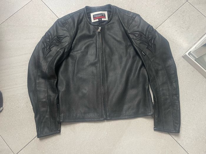 jacket triumph leather vented