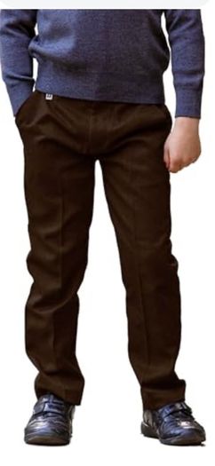 2 Boys brown Skippy school/dress trousers-  ages 10-11 & 11-12 .  Being sold fir 15 euros each