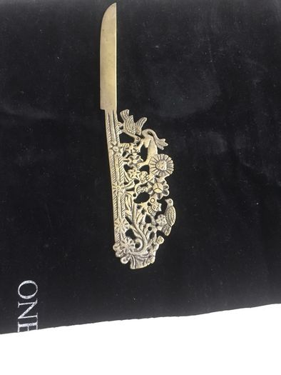Ornate brass letter opener