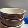3 Brown Soup Bowls Image 4