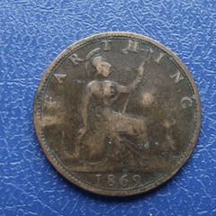 1869 Great Britain. Victoria. Farthing