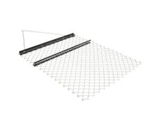 Drag Harrow, 4 x 5 ft Chain Harrow - Made from Q235 Steel, UTV Tractor Attachments for Landscape Leveling or Sod Prepping, Durable Harrow Rake