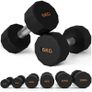 Dumbbells Weights Set with 12-Sided Shape and Non-Slip Grip for Men Women Home Gym Workout, 2 x 6kg Image 7