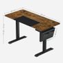 Height adjustable desk with 60 x 120 cm top Image 3