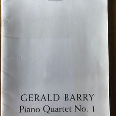 Gerald Barry Piano Quartet n 1