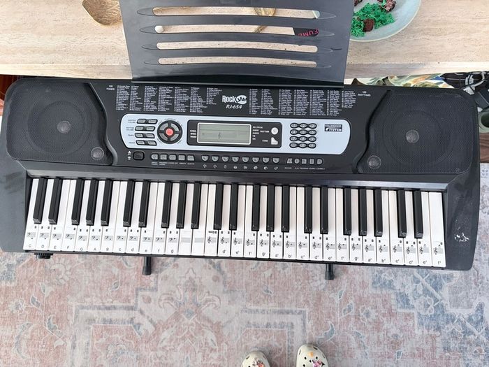 RockJam RJ654 Electronic Keyboard Complete with Stand
