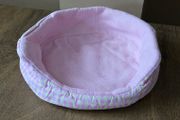 Guinea pig bed - pink checked