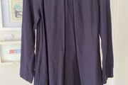 Cos dress navy A line with long sleeves, 2 pockets and front pleat EU size 34/UK size 8-10