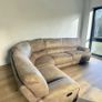 Large Beuge corner recliner sofa + matching 2 seater Image 3