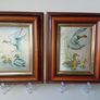 3 VTG Small Framed Miniature Print on Silk Made in N. Ireland Consort Pictures-DAMAGED 11X13.5 CMS Image 3