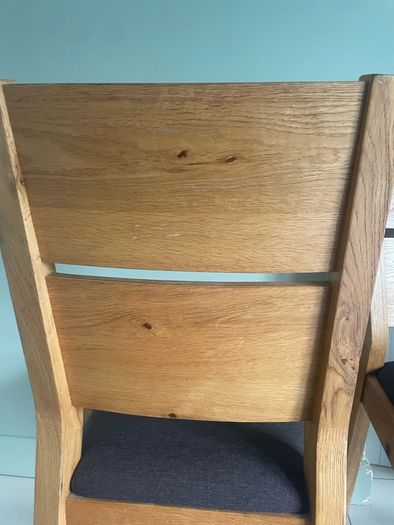 4 solid oak chairs