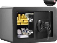 main image for ad Safe, 0.5 Cubic Feet Home Safe, Steel Security Safe with Digital Keypad and 2 Keys,