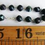 Vintage Rosary Black  Faceted Glass Beads Image 9