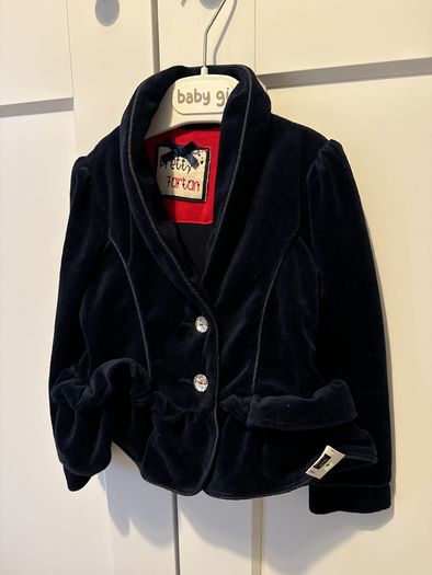 Navy jacket  12-18 m new