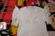 fab new off white top from savida