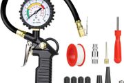 Tyre Pressure Gauge, 220 PSI Tyre Inflator with Pressure Gauge Air Compressor, Valve Air Chuck for Heavy Duty Car Motorcycle Bicycle