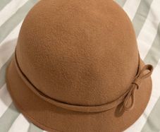 ALDO Camel Felt Hat with Bow One Size
