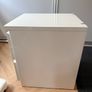 Ikea Malm - White bed side chest with top glass Image 4