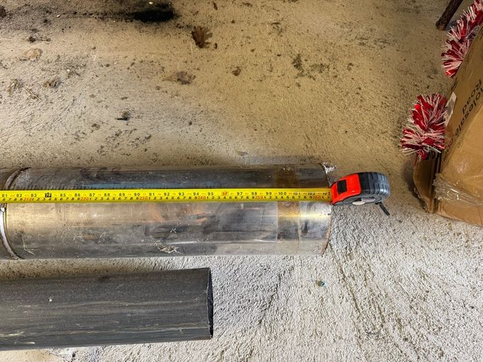 7" Flue Pipe - 8ft 7" long with cowel and insulated