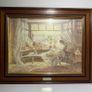 Framed Vintage Charles James Lewis Print "Reading by the Window" Image 5