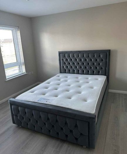 New double bed frame with memory foam mattress for sale - Best price In Town - Free shipping