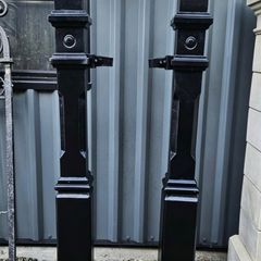 Pair of cast iron gate posts
