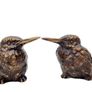 Kingfisher birds x 3 - Bronze Image 5