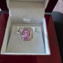 Kunzite platinum ring Image 6