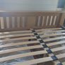 Solid wood king size bed frame Image 4