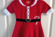 Christmas dress, hat, tights. 3-4yrs