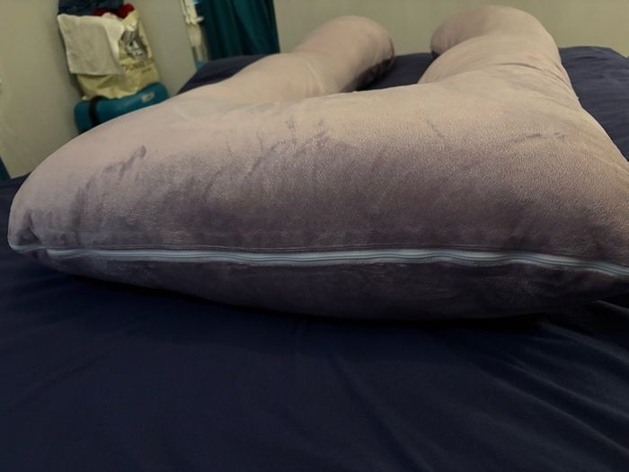 Chilling Home Pregnancy Pillow, U Shaped Maternity Full Body Pillow, Velvet