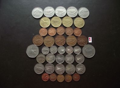 Lot of 41 Irish coins (1971-2000)