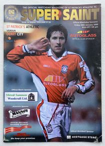 2000 St. Patrick's Athletic v Derry City - League of Ireland Premier Division Programme