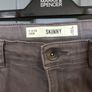 Tesco charcoal grey girls jeans aged 9-10 years Image 3