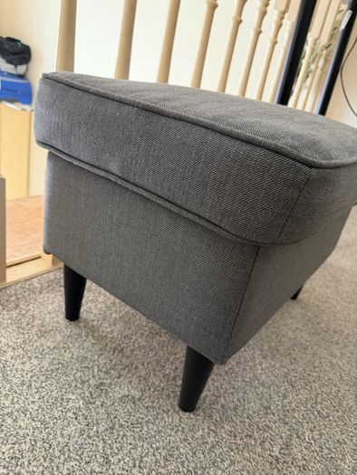 Armchair with stool