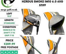 Callaway Mavrik Max Driver / 10.5 Degree / Hzrdus Smoke iM10 6.0 60g Stiff
