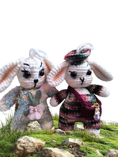 Handmade Easter Bunny in Gift Box,Cute Personalised Bunny, Perfect Gift