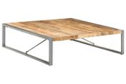 Coffee Table 140x140x40 cm Rough Mango Wood