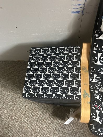 ikea kids chair with matching toy box