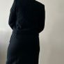 Elegant Vintage Herbert Grossman Black Skirt Suit Designed by Cynthia Steffe Made in USA Image 3
