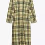 Fab Zara Lemon and Green Plaid MIDI Dress New  Size Large runs big UK 12-14 Image 9
