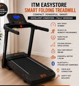 ITM EasyStore SMART Folding Treadmill in excellent condition and fully working