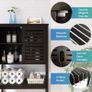 Bathroom Storage Shelf with Cabinet Image 6