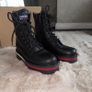 Tommy Hilfiger Chunky Platform Lace-up ankle Flag Outsole Real Leather Lace Up Boots Size 6/39 Image 3